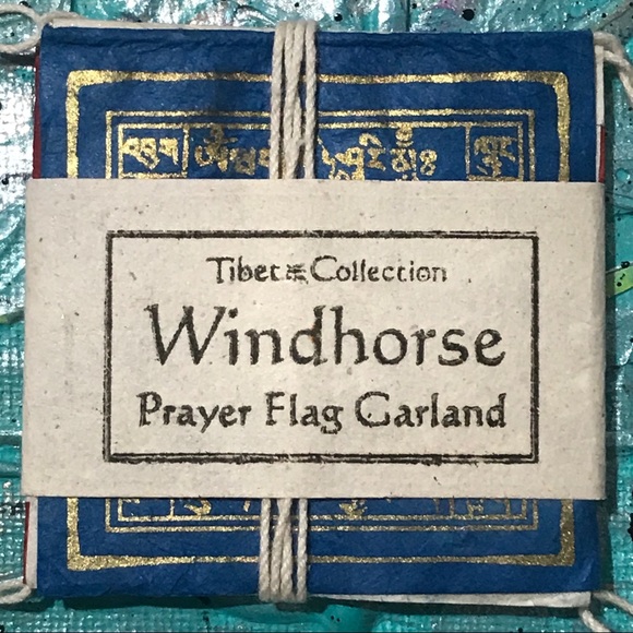 Tibetan Collection Other - 🆕 Traditional Tibet Windhorse Prayer Flag Garland